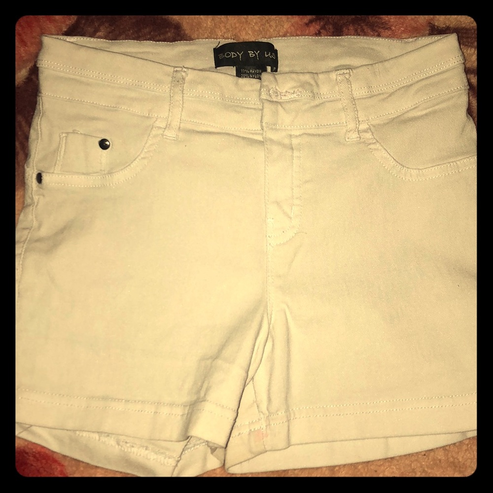 Girls white shorts